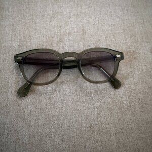 MOSCOT Lemtosh Authentic Sunglasses Sz 44mm Sage with American Gray Fade Lenses